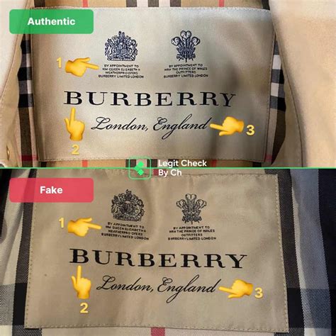 fake vs real burberry|genuine burberry label.